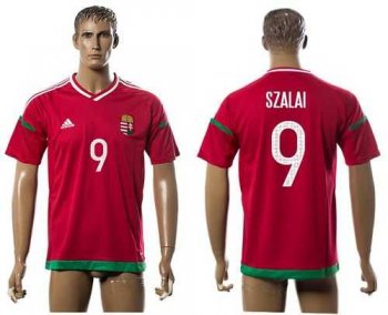 Hungary #9 Szalai Home Soccer Country Jersey