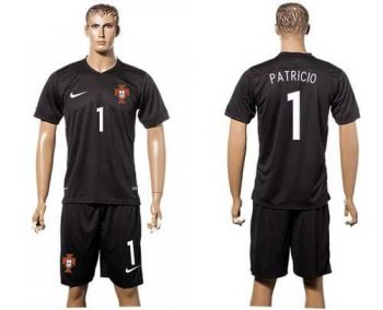 Portugal #1 Patricio SEC Away Soccer Country Jersey