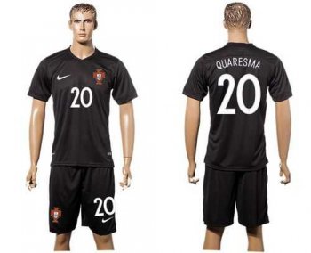 Portugal #20 Quaresma SEC Away Soccer Country Jersey