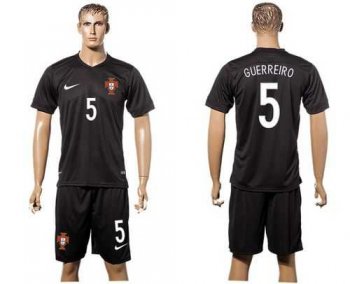 Portugal #5 Guerreiro SEC Away Soccer Country Jersey