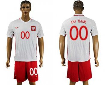 Poland Personalized Home Soccer Country Jersey