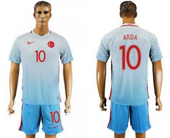 Turkey #10 Arda Away Soccer Country Jersey