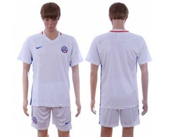 Chile Blank Away Soccer Country Jersey