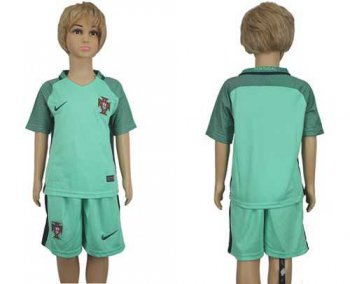 Portugal Blank Away Kid Soccer Country Jersey