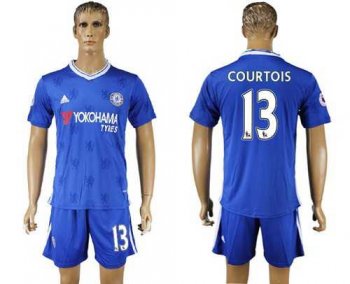 Chelsea #13 Courtois Home Soccer Club Jersey