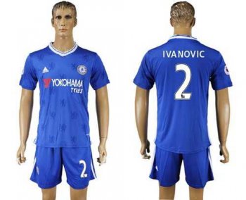 Chelsea #2 Ivanovic Home Soccer Club Jersey