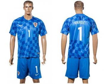 Croatia #1 Vargic Away Soccer Country Jersey