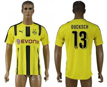 Dortmund #13 Ducksch Home Soccer Club Jersey