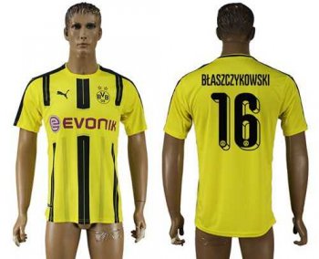 Dortmund #16 Blaszczykowski Home Soccer Club Jersey