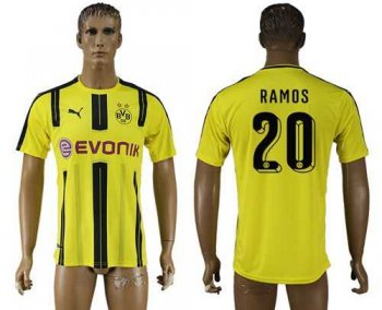 Dortmund #20 Ramos Home Soccer Club Jersey