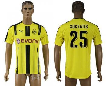 Dortmund #25 Sokratis Home Soccer Club Jersey