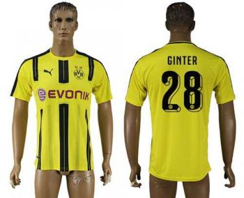 Dortmund #28 Ginter Home Soccer Club Jersey