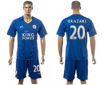 Leicester City #20 Okazaki Home Soccer Club Jersey