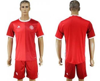 Danmark Blank Red Home Soccer Country Jersey