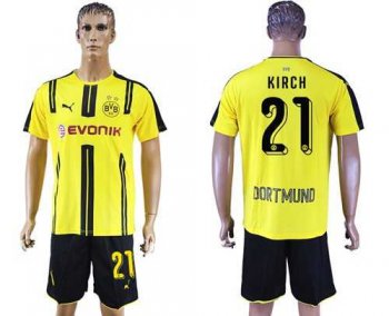 Dortmund #21 Kirch Home Soccer Club Jersey