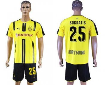 Dortmund #25 Sokratis Home Soccer Club Jersey