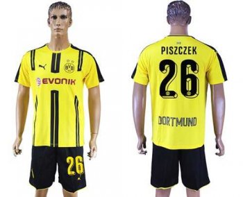 Dortmund #26 Piszczek Home Soccer Club Jersey