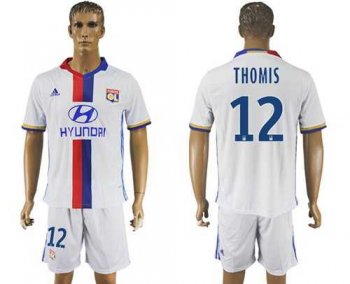 Lyon #12 Thomis Home Soccer Club Jersey