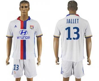 Lyon #13 Jallet Home Soccer Club Jersey