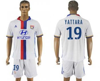 Lyon #19 Yattara Home Soccer Club Jersey