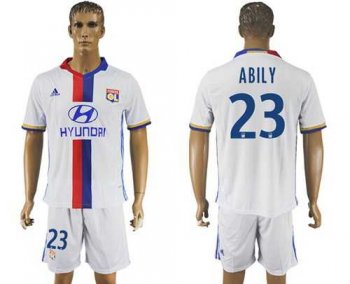 Lyon #23 Abily Home Soccer Club Jersey