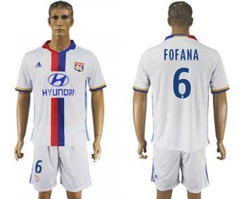 Lyon #6 Fofana Home Soccer Club Jersey