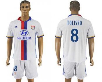 Lyon #8 Tolisso Home Soccer Club Jersey