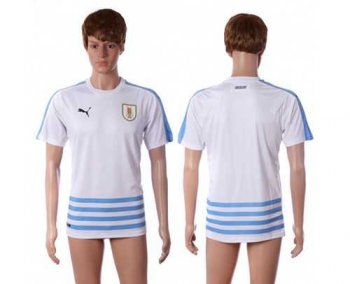 Uruguay Blank Away Soccer Country Jersey