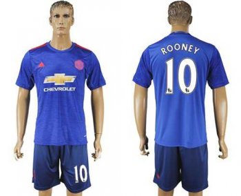 Manchester United #10 Rooney Away Soccer Club Jersey