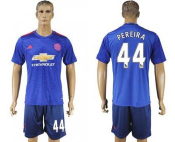 Manchester United #44 Pereira Away Soccer Club Jersey