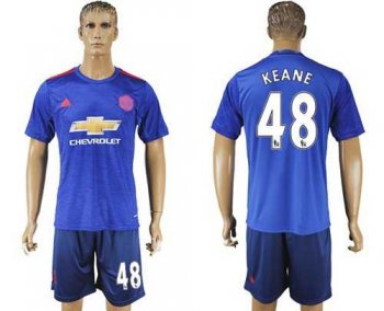 Manchester United #48 Keane Away Soccer Club Jersey