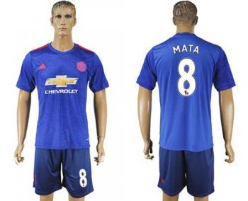 Manchester United #8 Mata Away Soccer Club Jersey