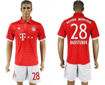 Bayern Munchen #28 Badstuber Home Soccer Club Jersey