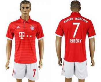 Bayern Munchen #7 Ribery Home Soccer Club Jersey