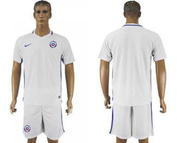 Chile Blank Away Soccer Country Jersey