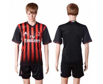 AC Milan Blank Home Soccer Club Jersey