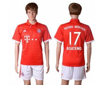 Bayern Munchen #17 Boateng Home Soccer Club Jersey