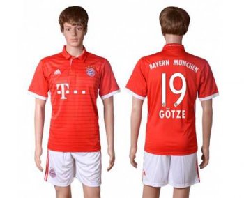 Bayern Munchen #19 Gotze Home Soccer Club Jersey