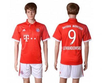 Bayern Munchen #9 Lewandowski Home Soccer Club Jersey