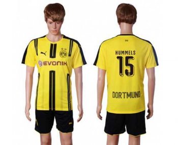 Dortmund #15 Hummels Home Soccer Club Jersey