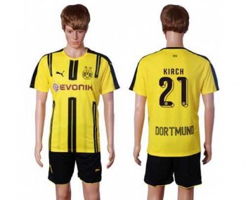 Dortmund #21 Kirch Home Soccer Club Jersey