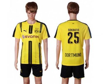 Dortmund #25 Sokratis Home Soccer Club Jersey