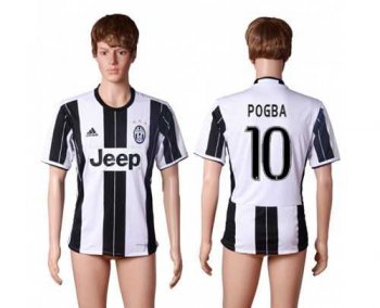 Juventus #10 Pogba Home Soccer Club Jersey