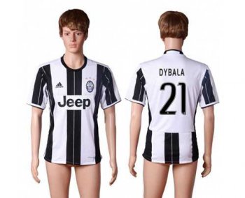 Juventus #21 Dybala Home Soccer Club Jersey