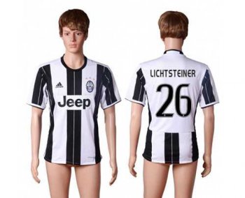 Juventus #26 Lichtsteiner Home Soccer Club Jersey