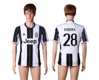 Juventus #28 Khedira Home Soccer Club Jersey