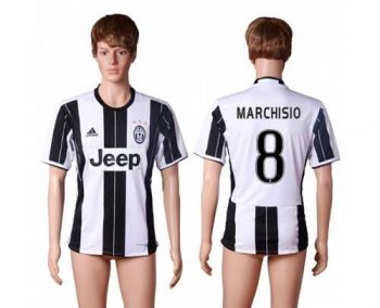 Juventus #8 Marchisio Home Soccer Club Jersey