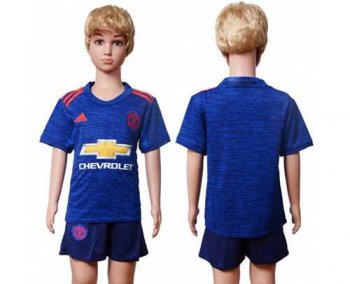 Manchester United Blank Away Kid Soccer Club Jersey