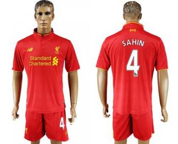 Liverpool #4 Sahin Red Home Soccer Club Jersey