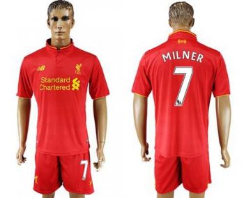 Liverpool #7 Milner Red Home Soccer Club Jersey